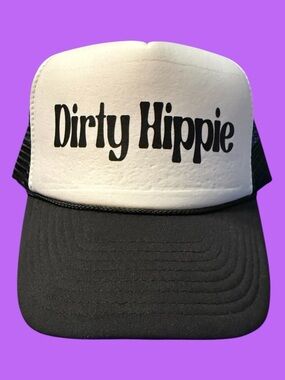 NWT Dirty Hippie Black/White SnapBack Foam Trucker Hat